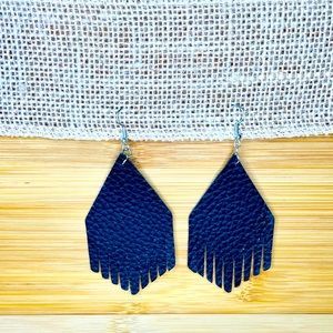 Black Fringe Earrings